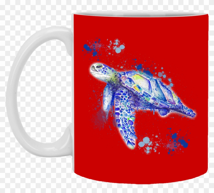 Watercolor Sea Turtle Mugs Clipart #961942