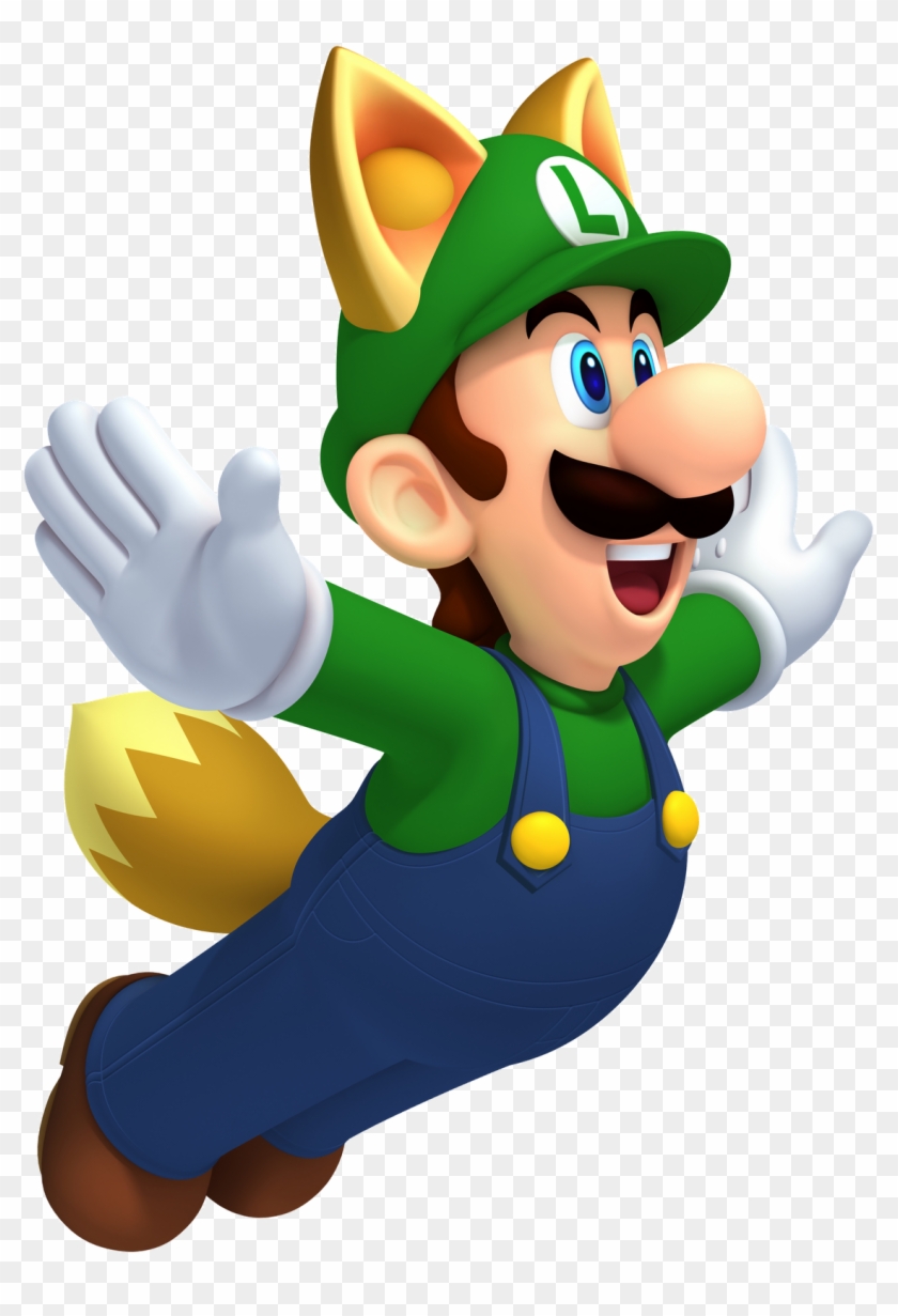 Nsmb2raccoonluigi - Viloes Do Mario Bros Clipart
