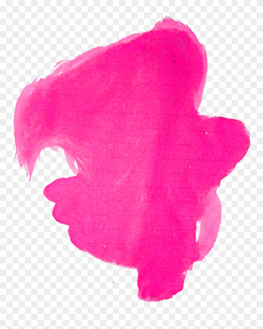 Pink Watercolor Brushes Free Png - Watercolor Png Pink Clipart #962165