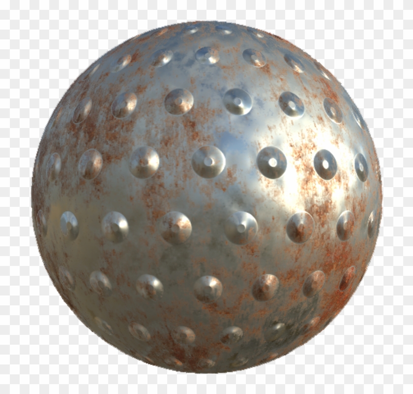 Rust Metal With Dots Texture - Sphere Clipart