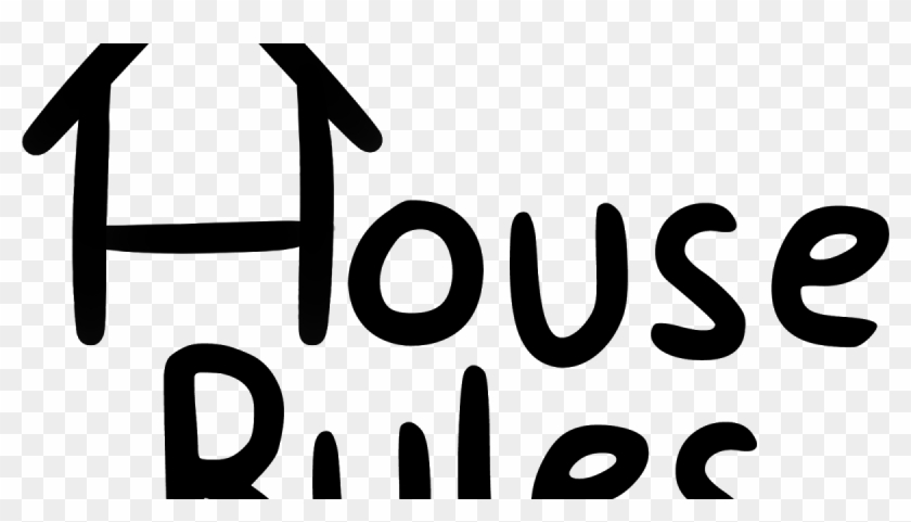 Hosue Clipart House Rules - House Rules Clipart Black And White - Png Download #962234