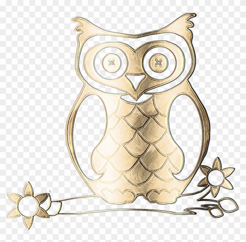 Gold Owl Png Clipart #962271