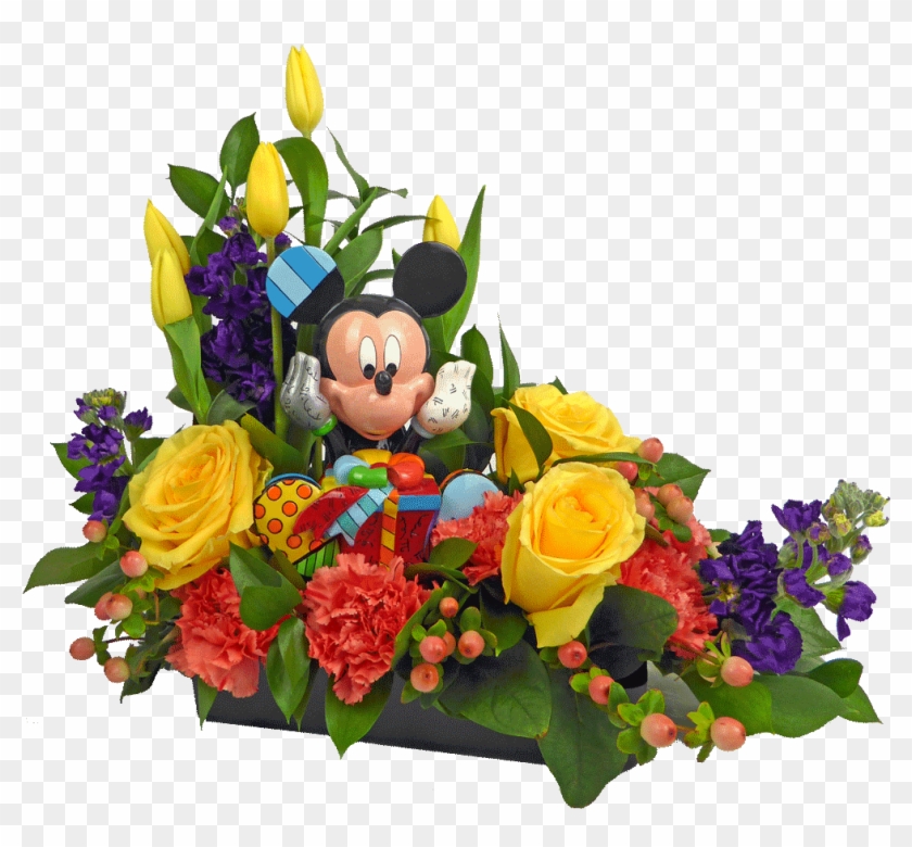 Mickey Birthday Wishes Bouquet - Flowers For Birthday Wishes Clipart