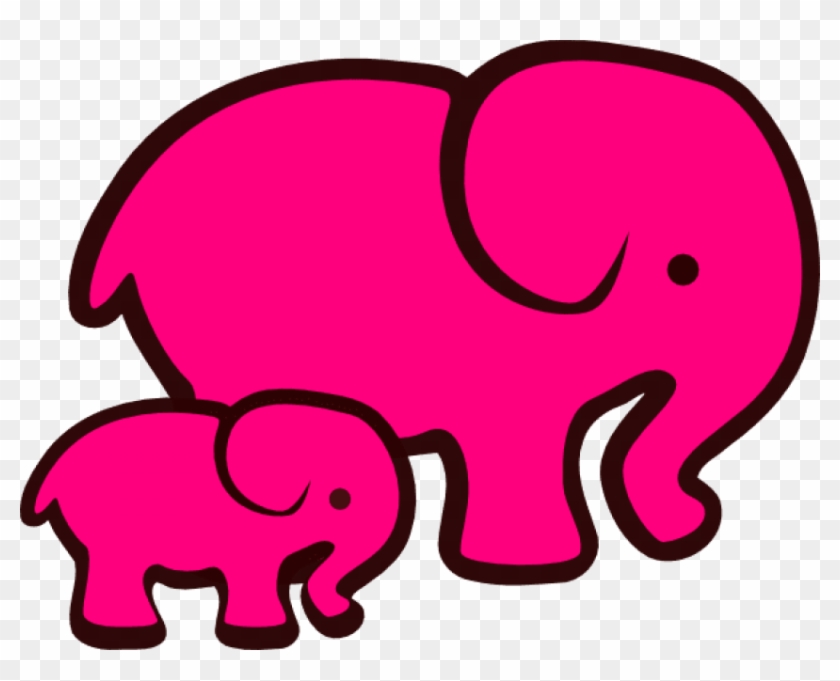Free Png Download Elephants Mom And Baby Png Images - Mom Elephant And Baby Clipart Transparent Png #962543