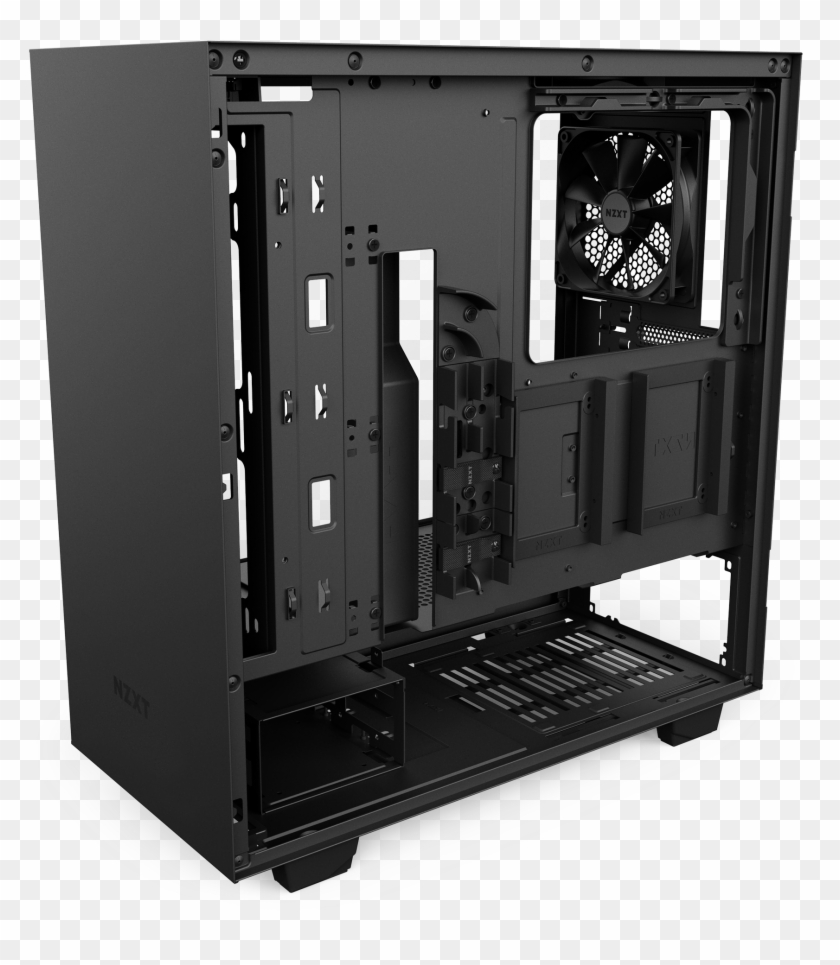 Compact Atx Pc Gaming Case - Nzxt H500 Black Atx Mid Tower Case Clipart #962795