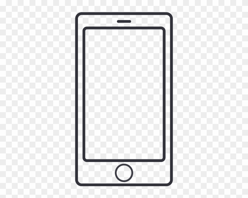 How It Works - Mobile Phone Outline Png Clipart #963085