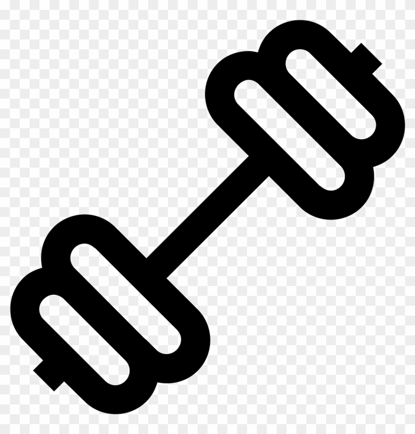 This Icon Is A Barbell - Icon Clipart #963849