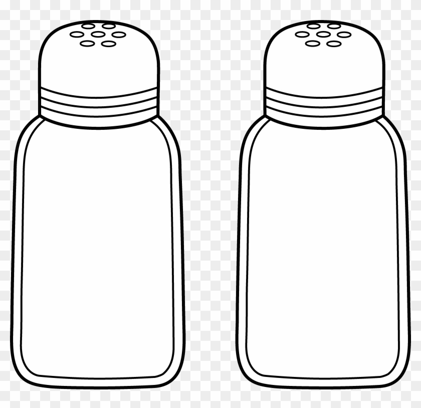 Pictures Of Salt Shakers - Salt And Pepper Drawing Easy Clipart #964057