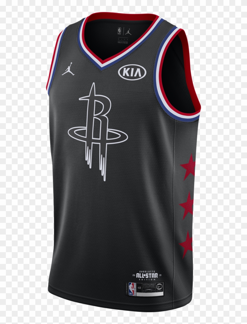 Men's Houston Rockets Nike James Harden All Star Swingman - Nike 2019 All Star Jersey Clipart #964808