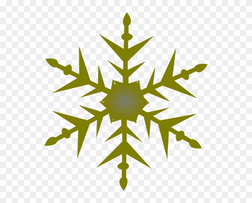 Gold Snowflake Clipart - Snowflake Border Clipart Png Transparent Png #965096
