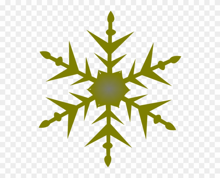Gold Snowflake Clipart - Snowflake Border Clipart Png Transparent Png