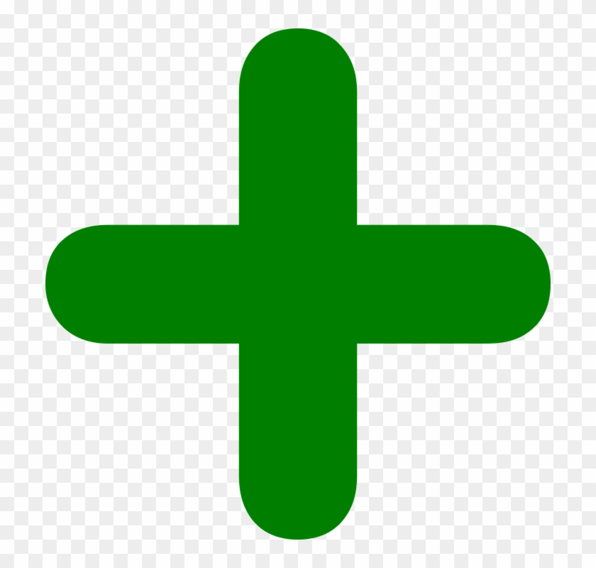 Plus, Sign, Icon, Button, Green, Approved, Check - Add Png Clipart
