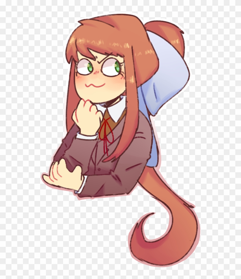 Just Monika By Radi-kool - Monika Doki Doki Transparent Background Clipart #965337