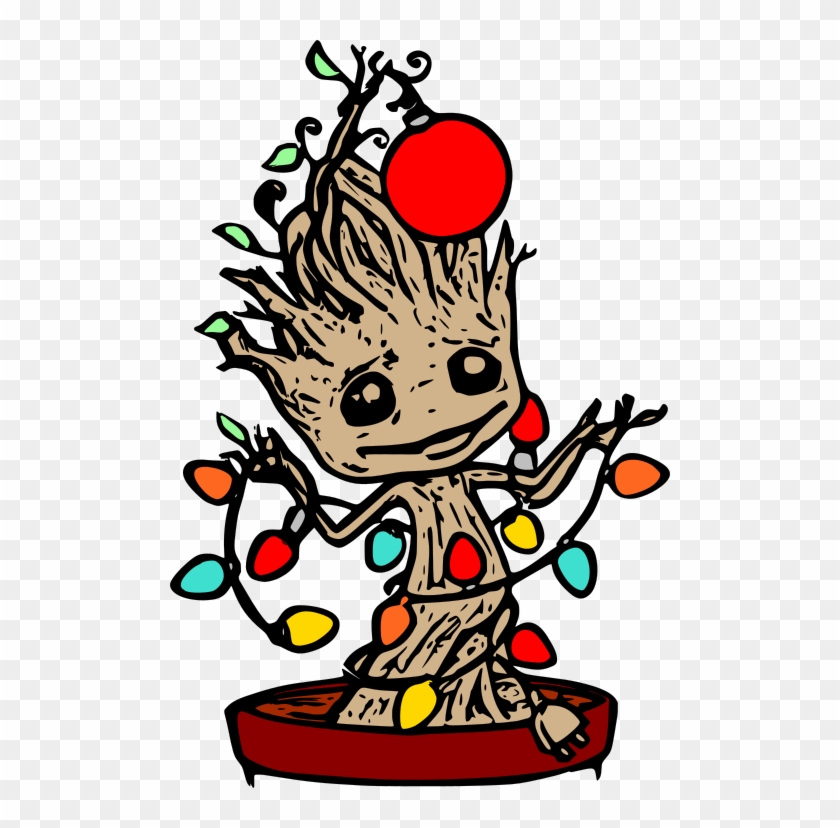 Christmas Groot, Christmas Groot - Baby Groot Christmas Tree Clipart