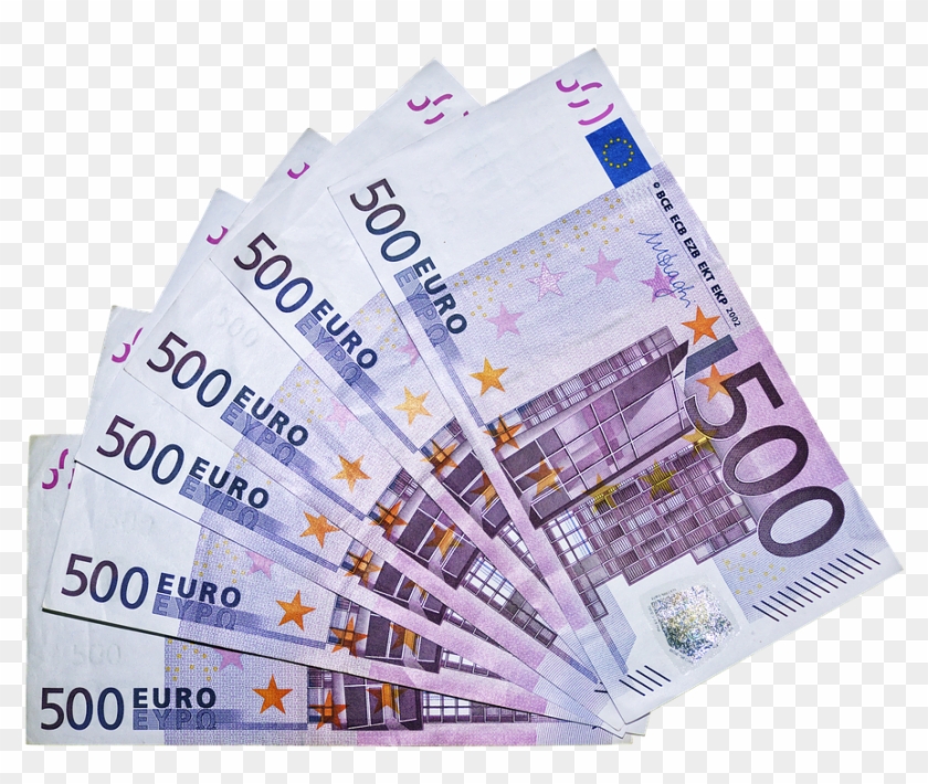Euro, Money, Bills, 500 Euro, Currency, Paper Money - 500 Euro Transparent Clipart #966078