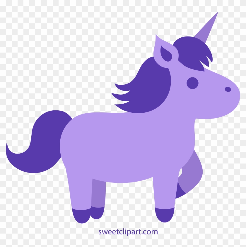 Purple Llama Cliparts - Blue Unicorns - Png Download #966164