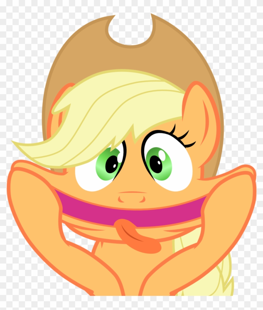 Transparent Funny Face - My Little Pony Applejack Funny Clipart #966172