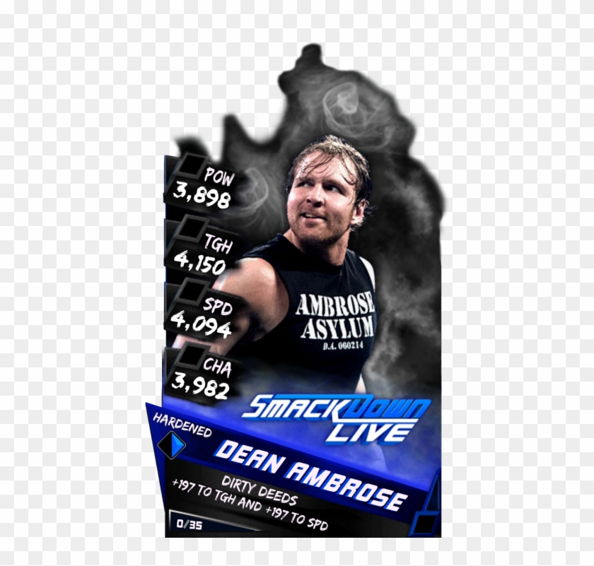 Supercard Deanambrose S3 Hardened Smackdown - Cedric Alexander Wwe Supercard Clipart #966847