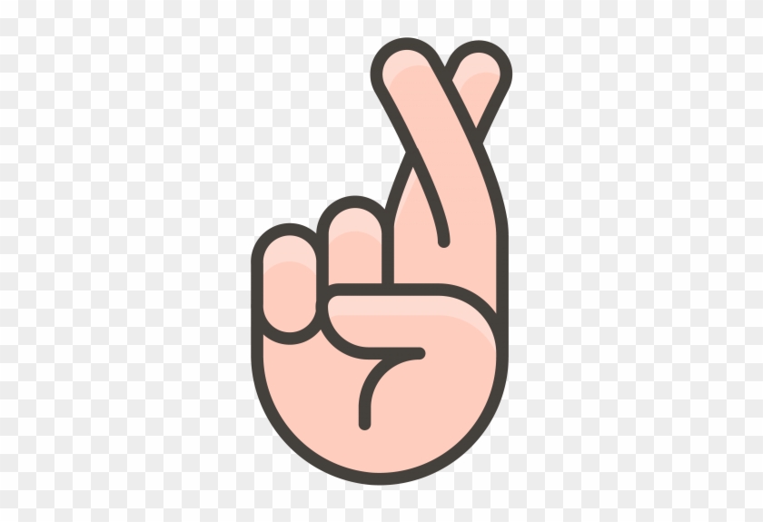 Crossed Fingers Emoji - Finger Crossed Emoji Clipart