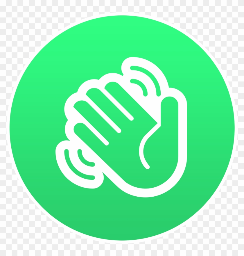 Hand Waving Emoji Round - Charing Cross Tube Station Clipart