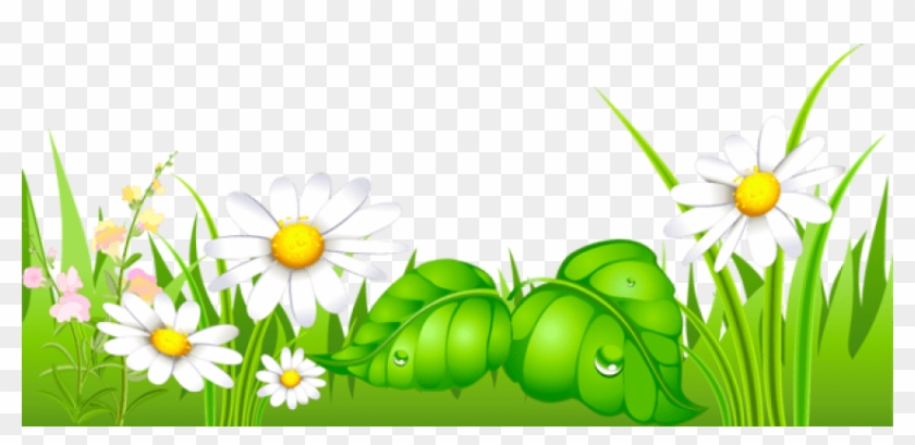 Free Png Download Grass With Daisies Ground Png Images - Happy New Year 2019 Odia Clipart