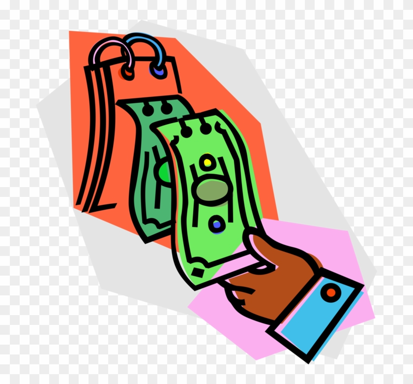 Vector Illustration Of Dollar Bill Cash Paper Money Clipart #968353
