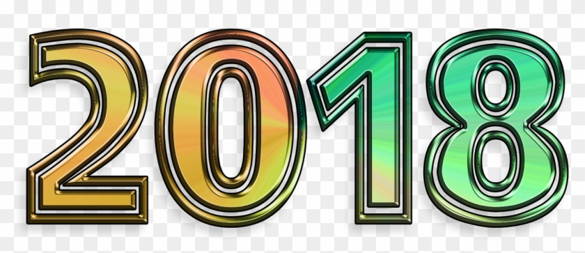 Happy New Year 2018 Beach - Graphic Design Clipart