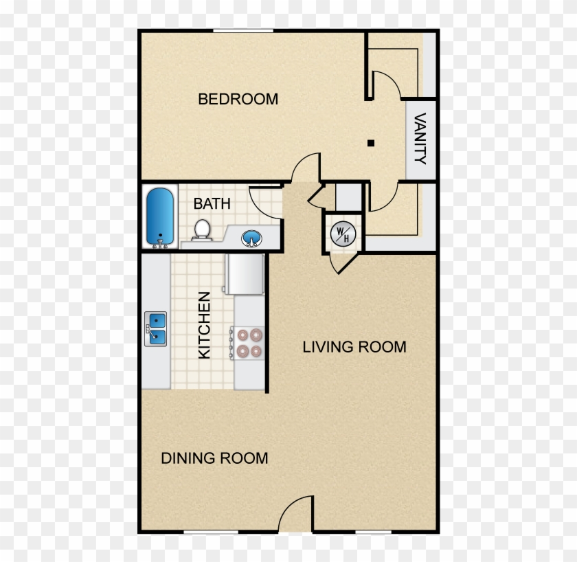 Furnish This Floor Plan - Floor Plan Clipart #968455