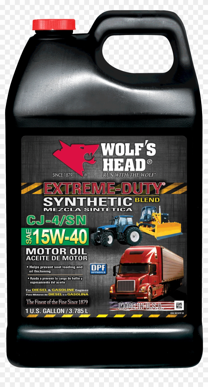 Wolf's Head Extreme Duty 15w40 - 5 Gal Motor Oil 20w50 Clipart #968663