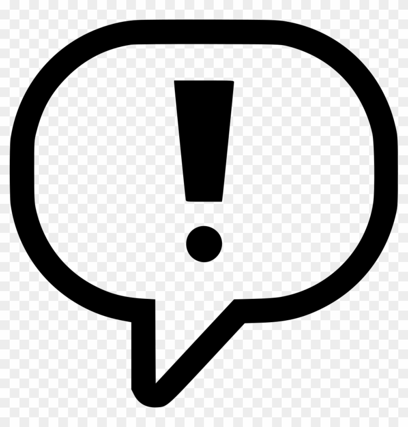 981 X 982 6 - Exclamation Mark Speech Bubble Png Clipart