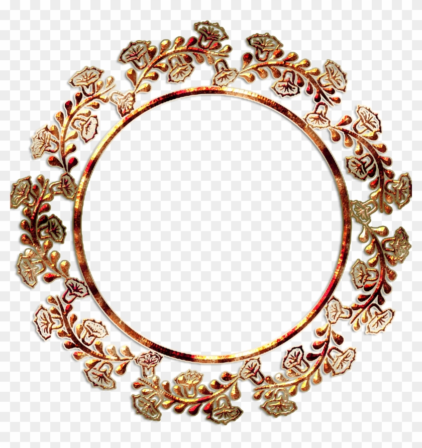 Border Vector Png - Round Photo Frame Png Clipart