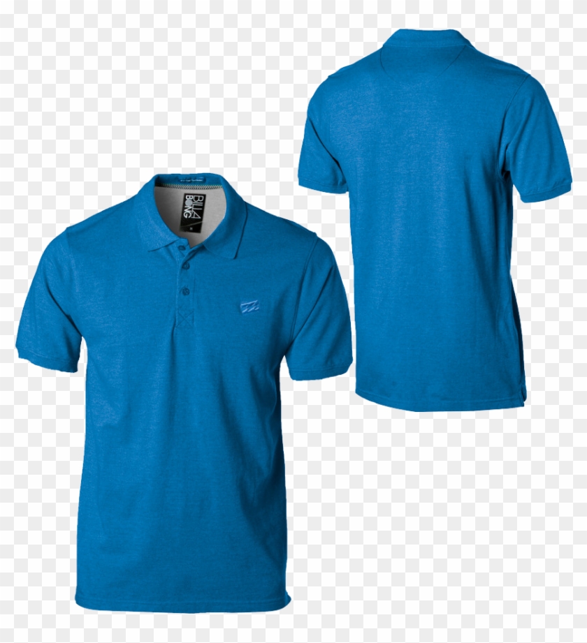 Download Png Image - Mockup Polo Shirt Blue Clipart #969469