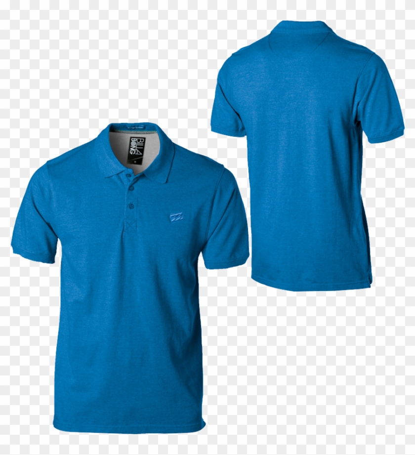 Download Png Image - Mockup Polo Shirt Blue Clipart #969469
