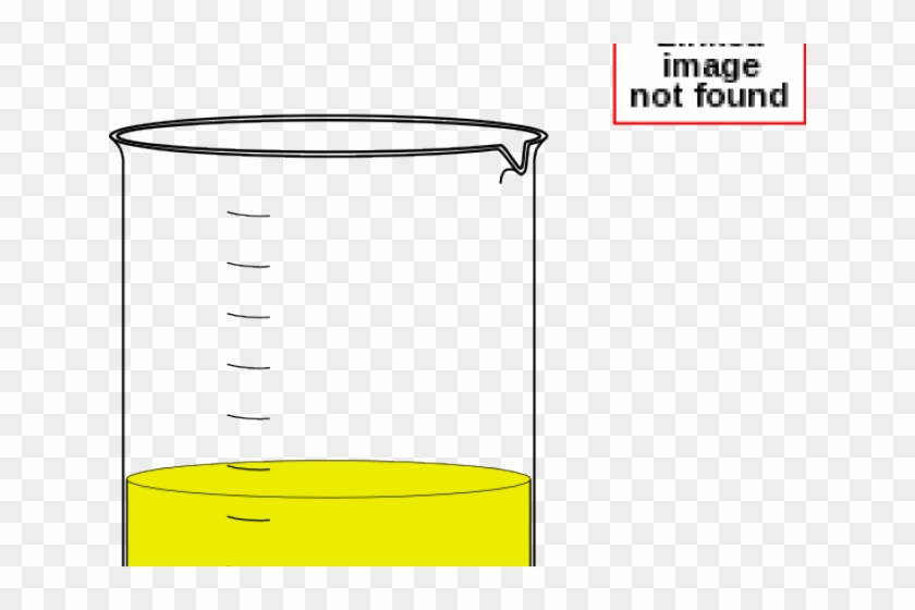 Yellow Clipart Beaker - Line Art - Png Download