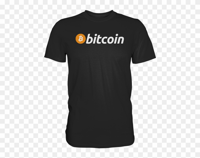 Bitcoin Logo Light T-shirt Black - Active Shirt Clipart