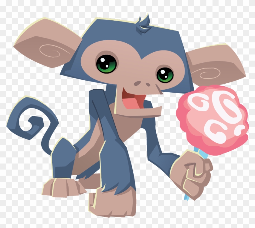 Cotton Candy Png - Animal Jam Play Wild Monkey Clipart