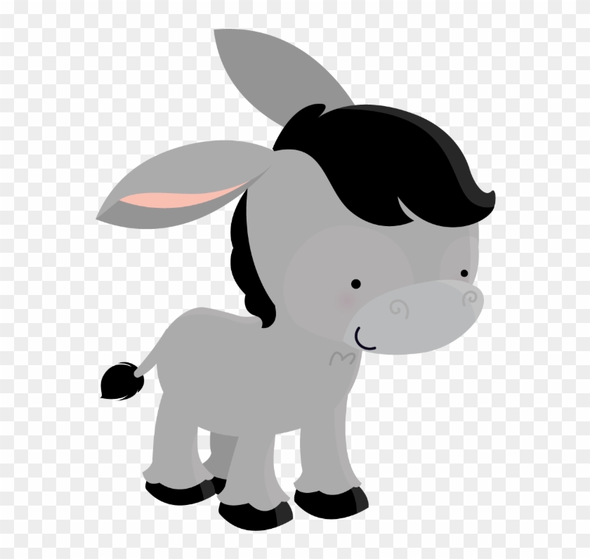 Donkey Clipart Beautiful - Burro Bebe Animado - Png Download