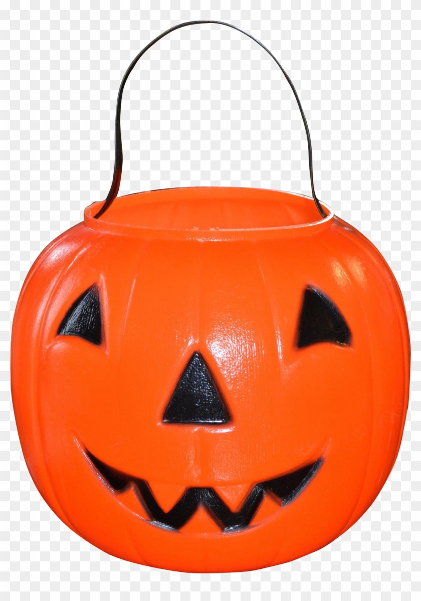 Empire Blow Mold Orange Pumpkin Candy - Blue Trick Or Treat Bucket Clipart #970006