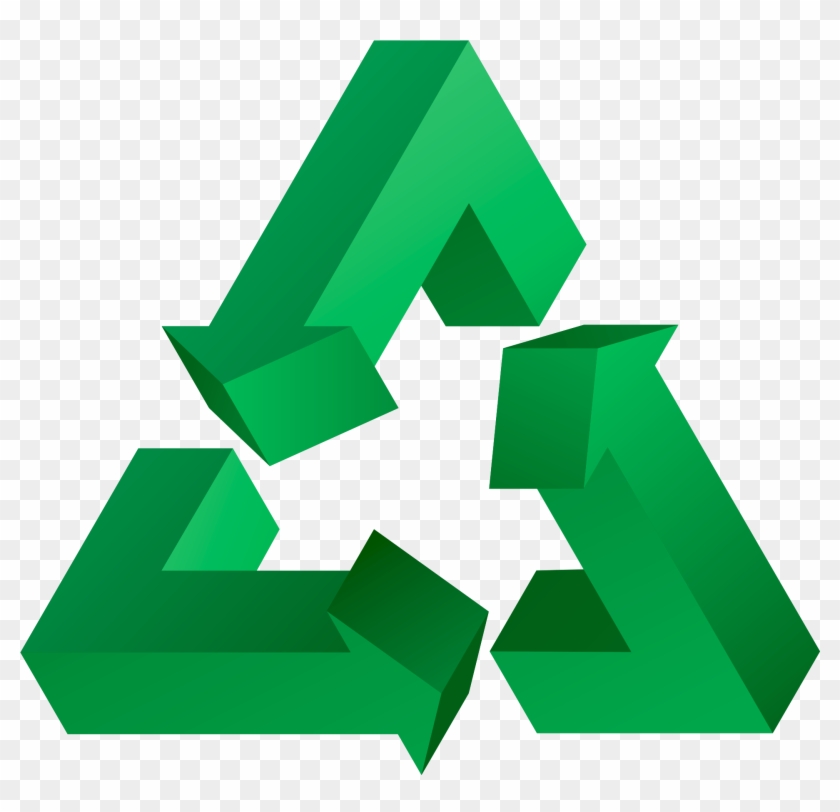 Download 3d Recycle Png Transparent Image - Recycle Logo 3d Clipart #970050