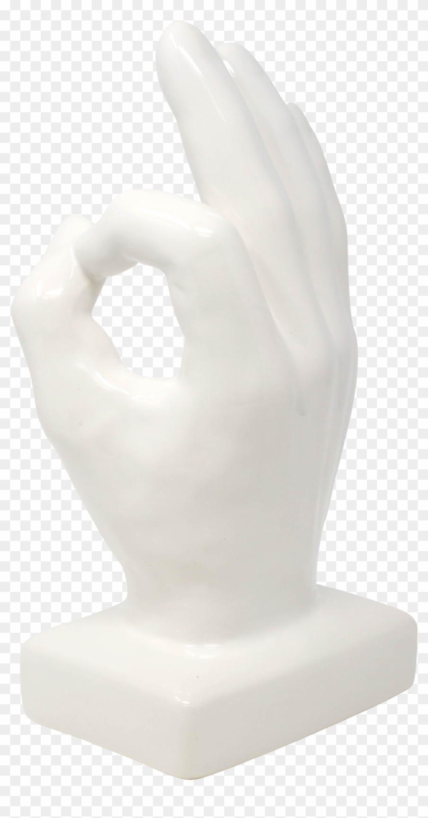 Oversized "ok" Ceramic Hand Model On Chairish - Statue Clipart #970654