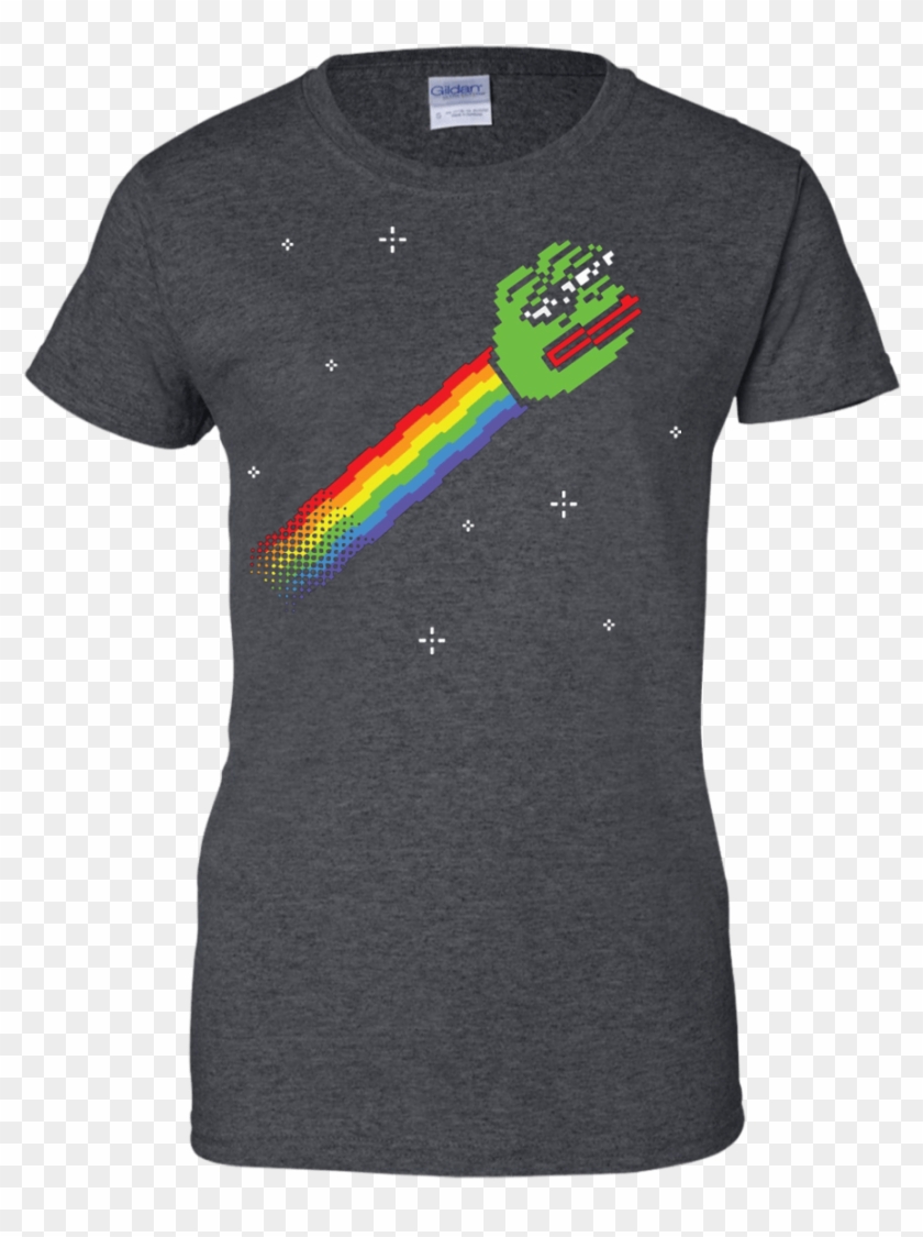 Nyan Pepe Frog T Shirt Dank Memes Meme Sad Shirt - T-shirt Clipart #971064
