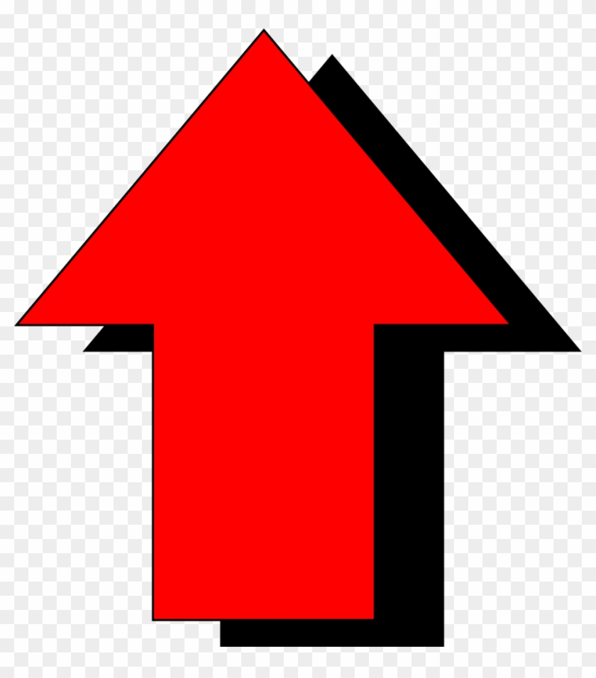Red Free Stock Photo Illustration Of A - Red Up Arrow Png Clipart