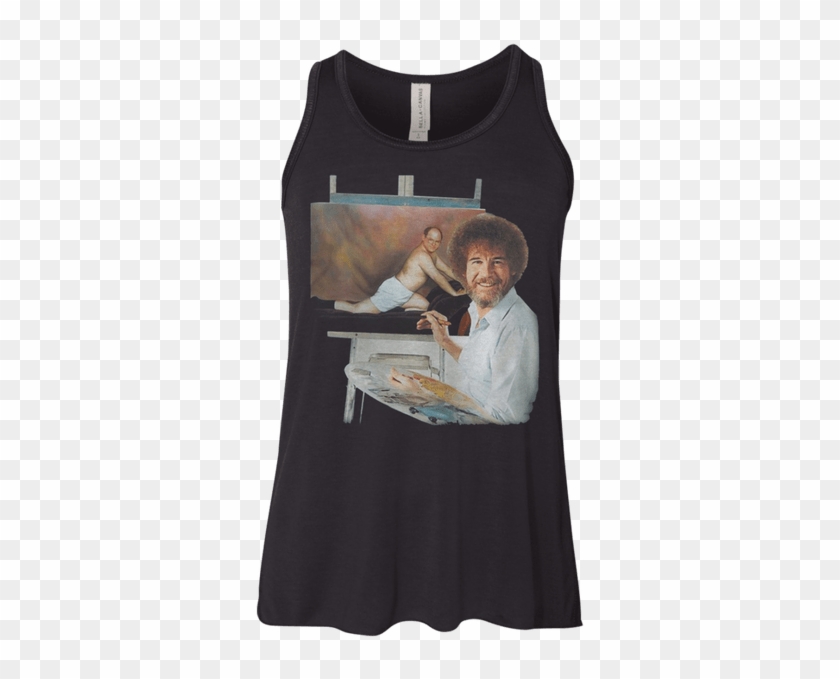 Bob Ross Painting Is My Hobby Shirt Youth Flowy Racerback - Bob Ross Painting George Costanza Clipart