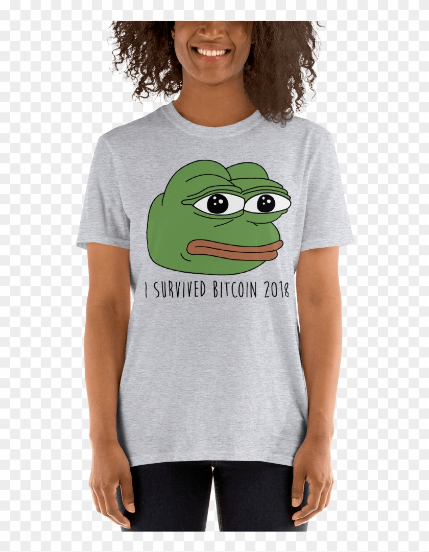 Feelsbadman Bitcoin 2018 Bear Market Short Sleeve Unisex - T-shirt Clipart #971570