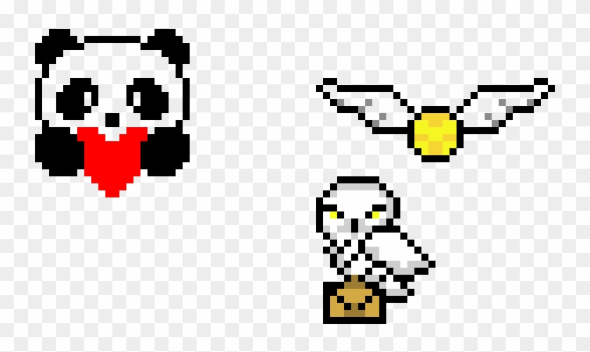 Panda Heart - Cartoon Clipart