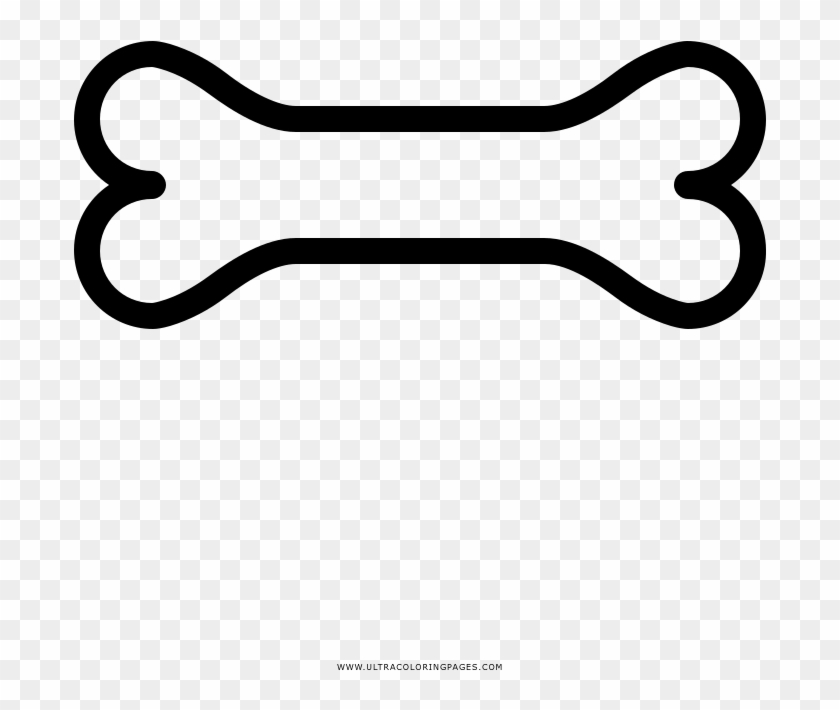 Dog Bone Coloring Page - Line Art Clipart