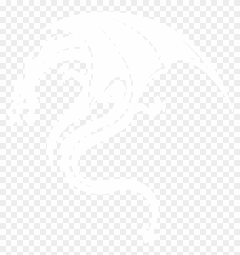 Dragon - White Dragon Logo Png Clipart #972411