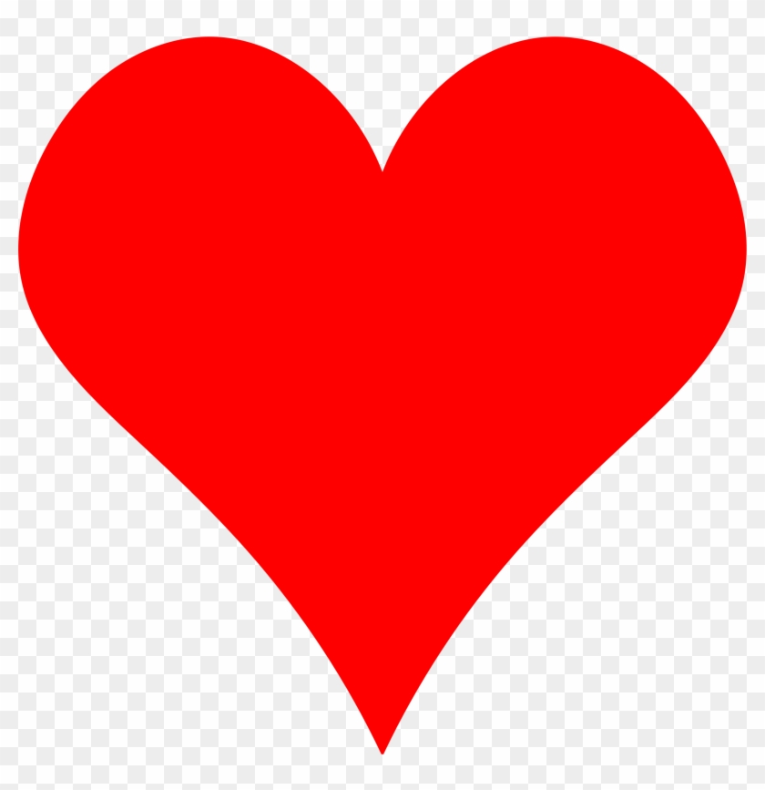 Heart Shape Clipart Black And White - Love Heart - Png Download