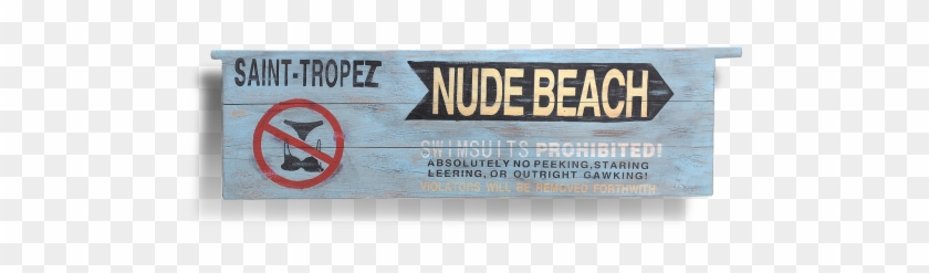 Timothy Oulton Wooden Sign Wall Art - Beach Sign Clipart