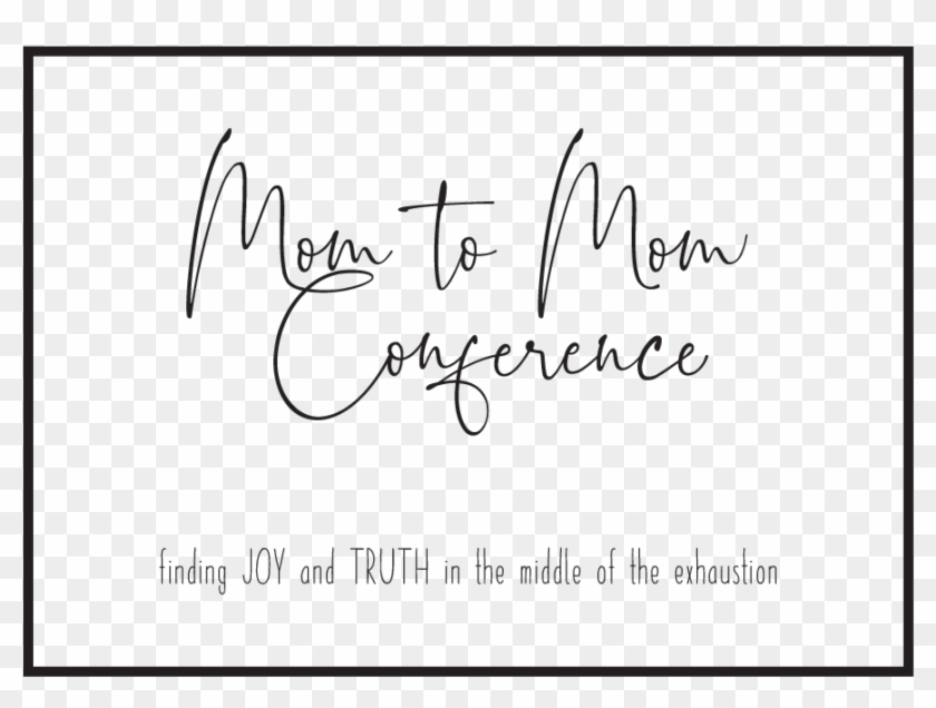 Mom To Mom Promo Cards Front - Handwriting Clipart